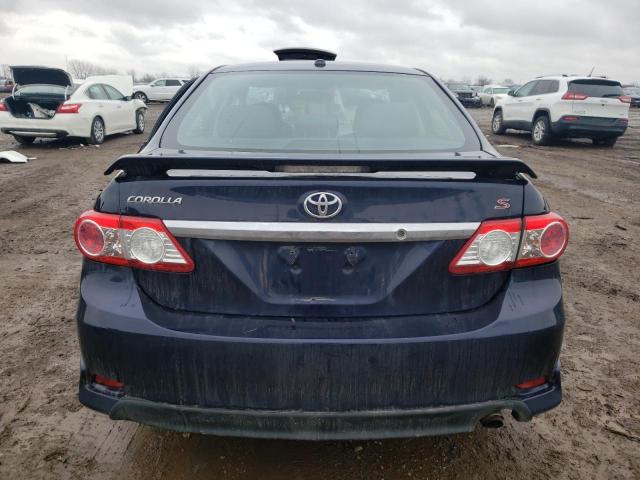 2T1BU4EE4DC102678 - 2013 TOYOTA COROLLA BASE BLUE photo 6