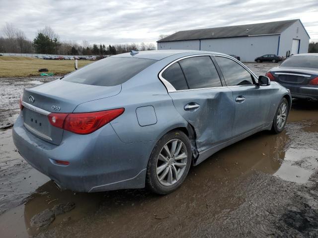 JN1BV7AR4FM398477 - 2015 INFINITI Q50 BASE/P BASE BLUE photo 3