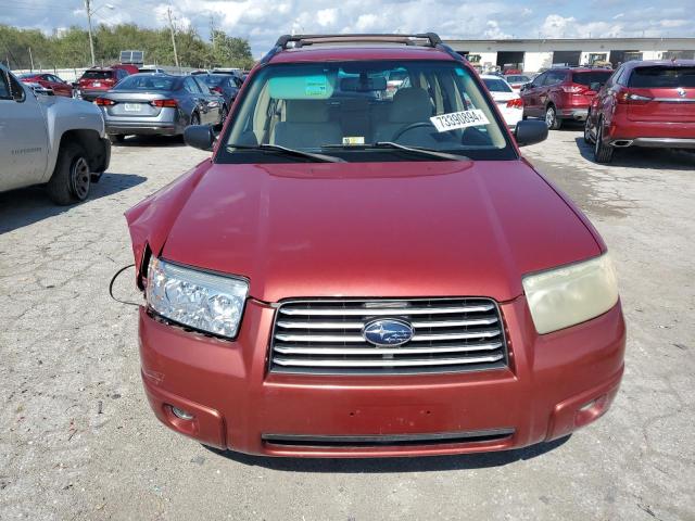 JF1SG63658H703698 - 2008 SUBARU FORESTER 2.5X RED photo 5