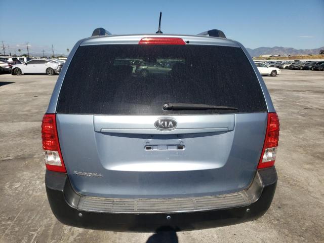 KNDMG4C74C6443699 - 2012 KIA SEDONA LX BLUE photo 6