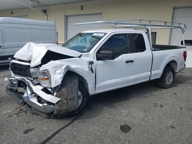 1FTEX1EBXMKD19000 - 2021 FORD F150 SUPER CAB WHITE photo 1