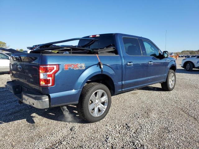 1FTEW1EG4JKD19276 - 2018 FORD F150 SUPERCREW BLUE photo 3