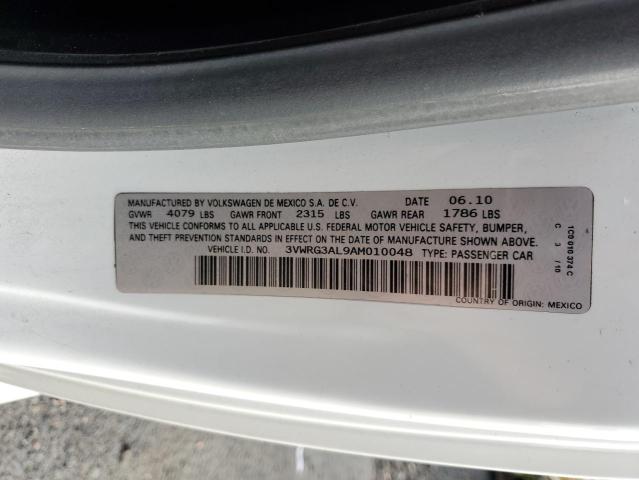 3VWRG3AL9AM010048 - 2010 VOLKSWAGEN NEW BEETLE WHITE photo 12