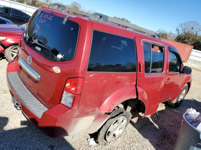 5N1AR18U09C616697 - 2009 NISSAN PATHFINDER S RED photo 3