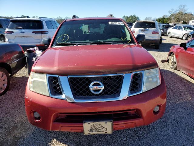 5N1AR18U09C616697 - 2009 NISSAN PATHFINDER S RED photo 5