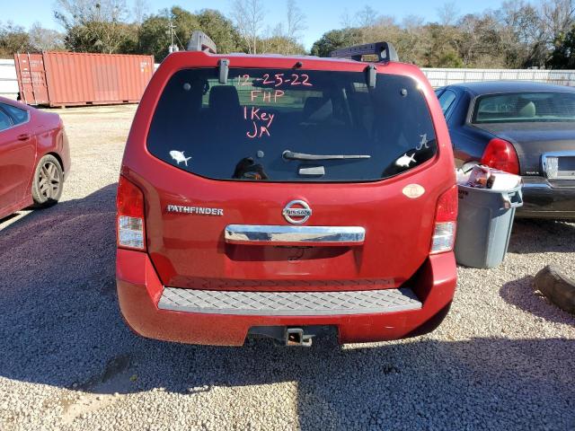 5N1AR18U09C616697 - 2009 NISSAN PATHFINDER S RED photo 6