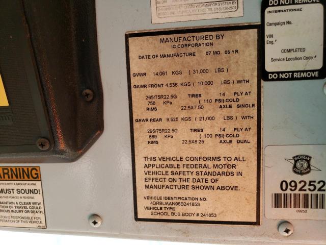 4DRBUAAN96B241853 - 2006 IC CORPORATION 3000 GOLD photo 13