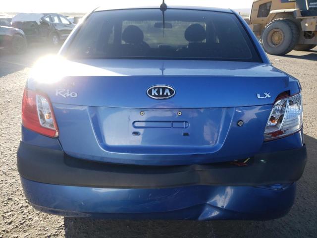 KNADE223596537220 - 2009 KIA RIO BASE BLUE photo 6