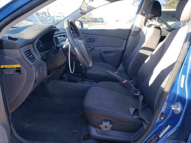 KNADE223596537220 - 2009 KIA RIO BASE BLUE photo 7