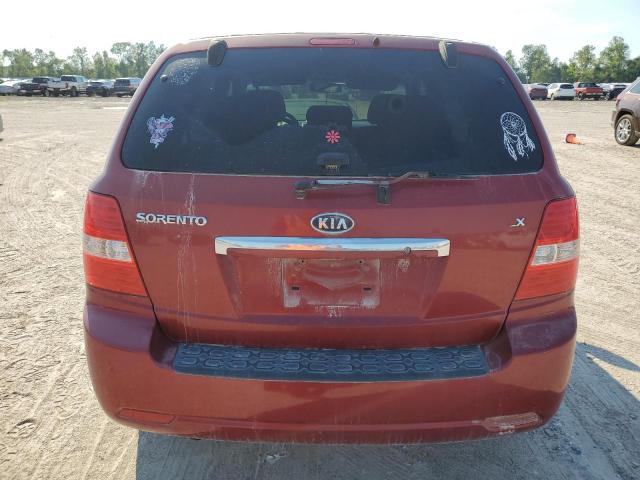 KNDJD735185829330 - 2008 KIA SORENTO EX RED photo 6