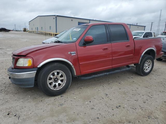 1FTRW07641KC10302 - 2001 FORD F150 SUPERCREW RED photo 1