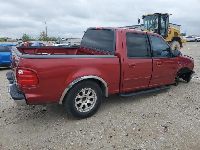 1FTRW07641KC10302 - 2001 FORD F150 SUPERCREW RED photo 3