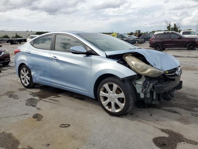 KMHDH4AE9CU259672 - 2012 HYUNDAI ELANTRA GLS BLUE photo 4