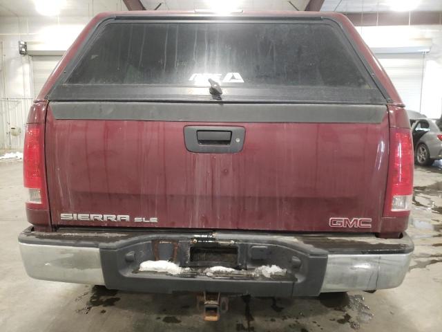 1GTEK29J89Z145352 - 2009 GMC SIERRA K1500 SLE MAROON photo 6