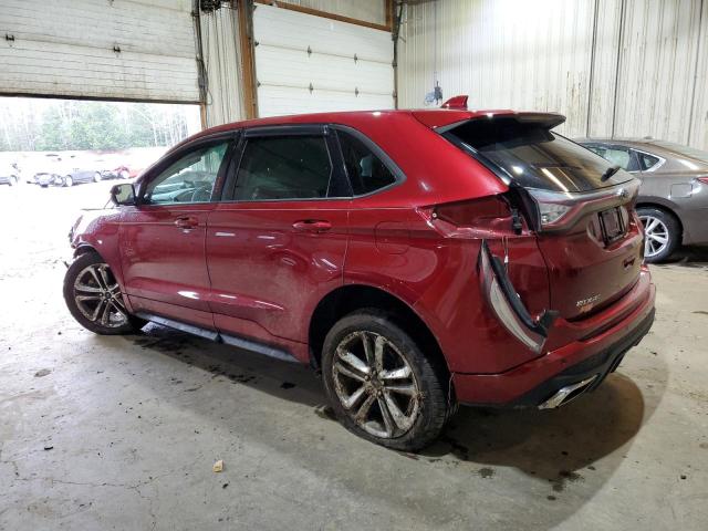 2FMTK4AP5FBC36141 - 2015 FORD EDGE SPORT RED photo 2