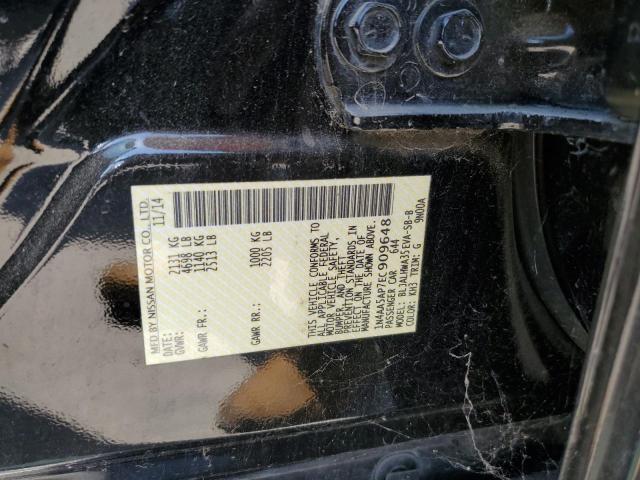 1N4AA5AP7EC909648 - 2014 NISSAN MAXIMA S BLACK photo 12