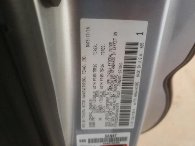 5TFRX5GN5HX081078 - 2017 TOYOTA TACOMA ACCESS CAB ვერცხლისფერი ფოტო 12