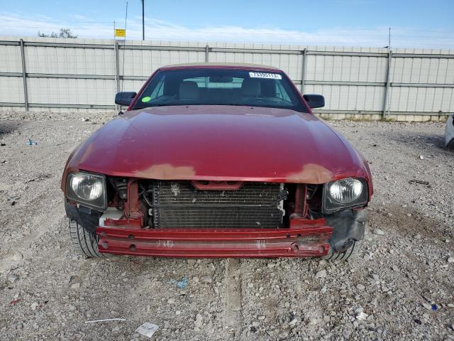 1ZVHT84N685122520 - 2008 FORD MUSTANG RED photo 5