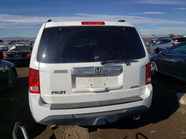 5FNYF4H5XDB046872 - 2013 HONDA PILOT EXL WHITE photo 6