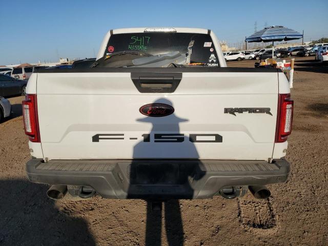 1FTEX1RG1KFC42545 - 2019 FORD F150 RAPTOR WHITE photo 6