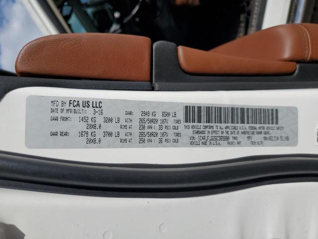 1C4RJFJG2GC365890 - 2016 JEEP GRAND CHER SUMMIT თეთრი ფოტო 13