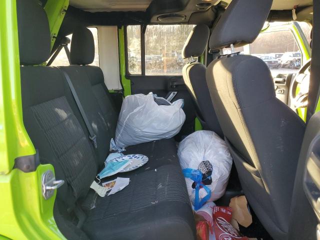 1C4BJWEG3CL232982 - 2012 JEEP WRANGLER U SAHARA GREEN photo 10