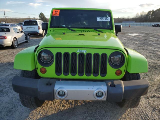 1C4BJWEG3CL232982 - 2012 JEEP WRANGLER U SAHARA GREEN photo 5