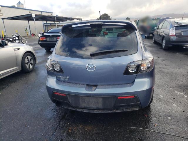 JM1BK34L981875513 - 2008 MAZDA SPEED 3 BLUE photo 6