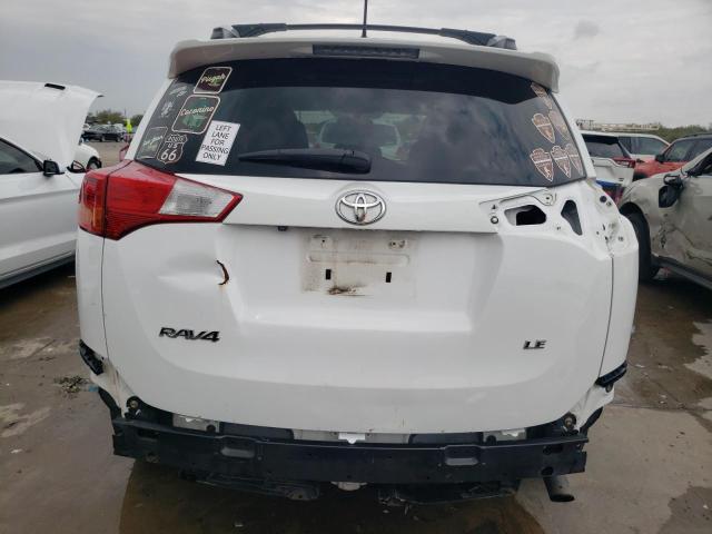 2T3ZFREV2EW074358 - 2014 TOYOTA RAV4 LE WHITE photo 6