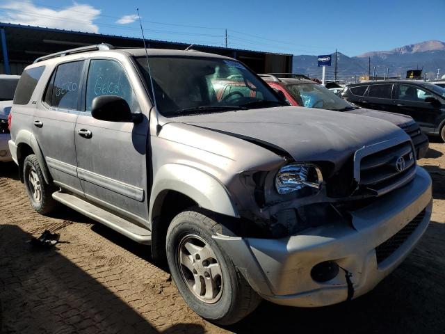 5TDBT44A91S035144 - 2001 TOYOTA SEQUOIA SR5 GRAY photo 4