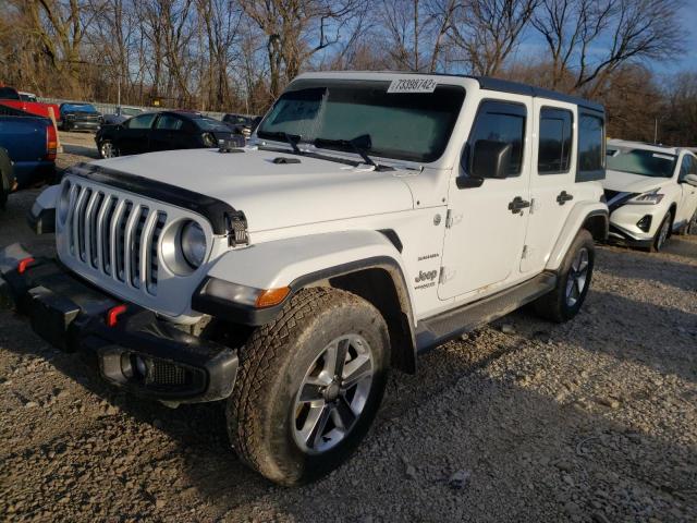 1C4HJXEN8KW618972 - 2019 JEEP WRANGLER U SAHARA WHITE photo 1