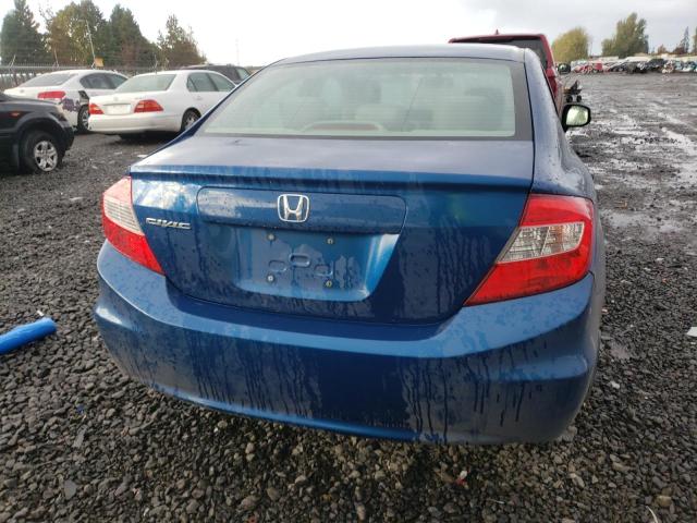 2HGFB2F80CH502473 - 2012 HONDA CIVIC EX BLUE photo 6