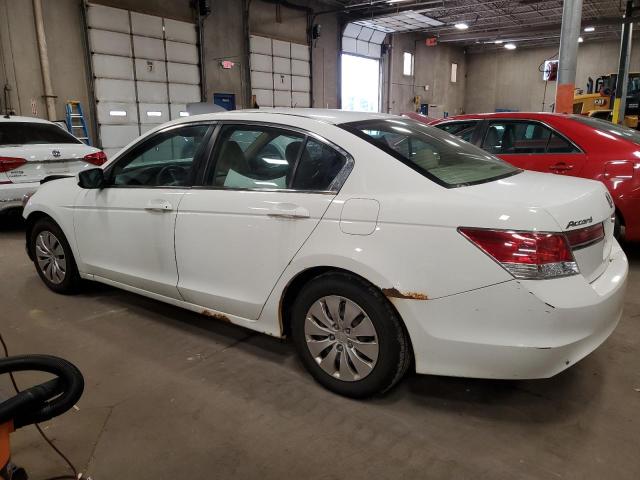 1HGCP2F35CA180839 - 2012 HONDA ACCORD LX WHITE photo 2