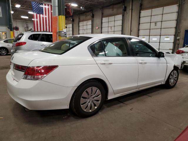 1HGCP2F35CA180839 - 2012 HONDA ACCORD LX WHITE photo 3