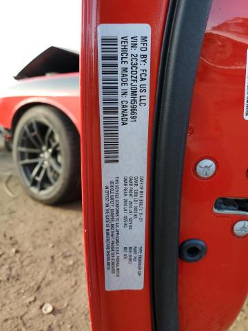 2C3CDZFJ0MH596691 - 2021 DODGE CHALLENGER R/T SCAT PACK RED photo 13