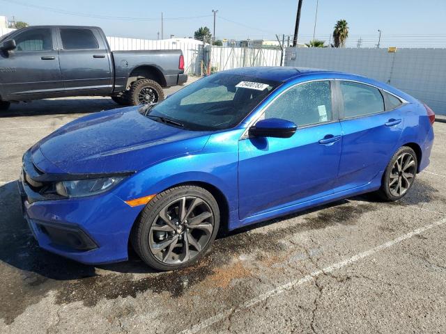 2HGFC2F89MH517830 - 2021 HONDA CIVIC SPORT 蓝色 照片 1
