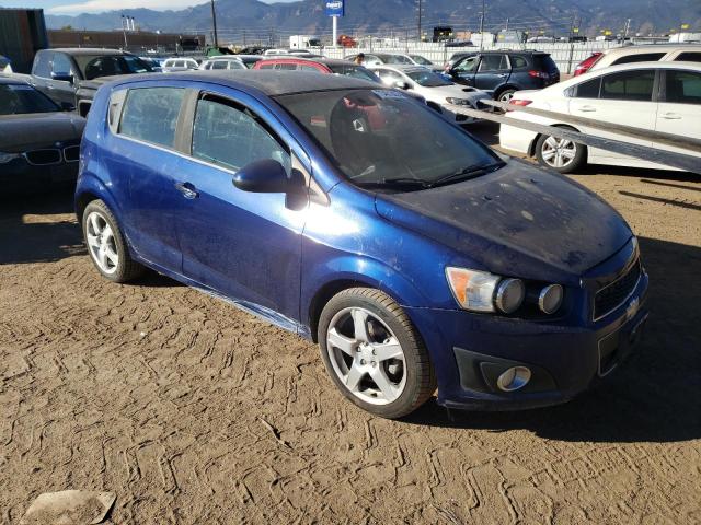 1G1JE6SG6D4169286 - 2013 CHEVROLET SONIC LTZ BLUE photo 4