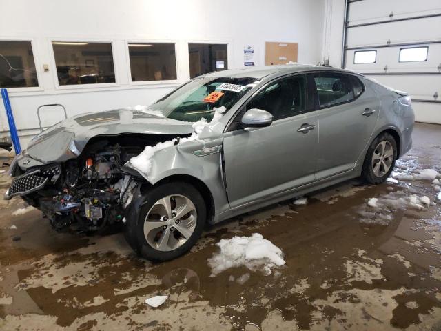 KNAGM4AD3E5069462 - 2014 KIA OPTIMA HYBRID SILVER photo 1