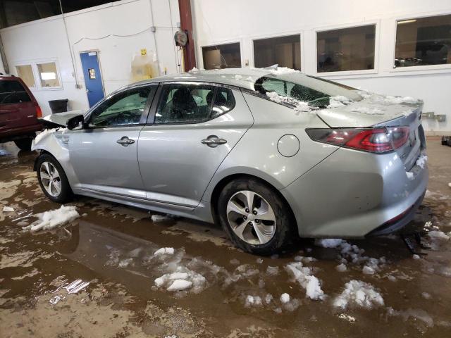 KNAGM4AD3E5069462 - 2014 KIA OPTIMA HYBRID SILVER photo 2