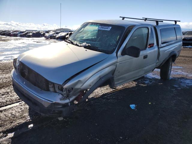 5TEWN72N04Z309275 - 2004 TOYOTA TACOMA XTRACAB SILVER photo 1