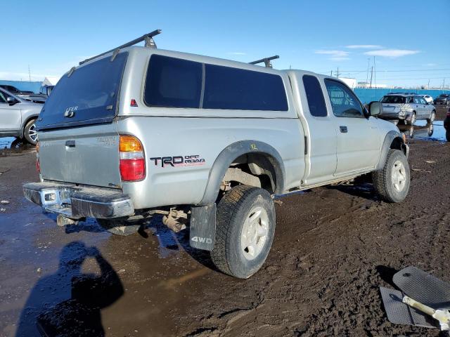 5TEWN72N04Z309275 - 2004 TOYOTA TACOMA XTRACAB SILVER photo 3