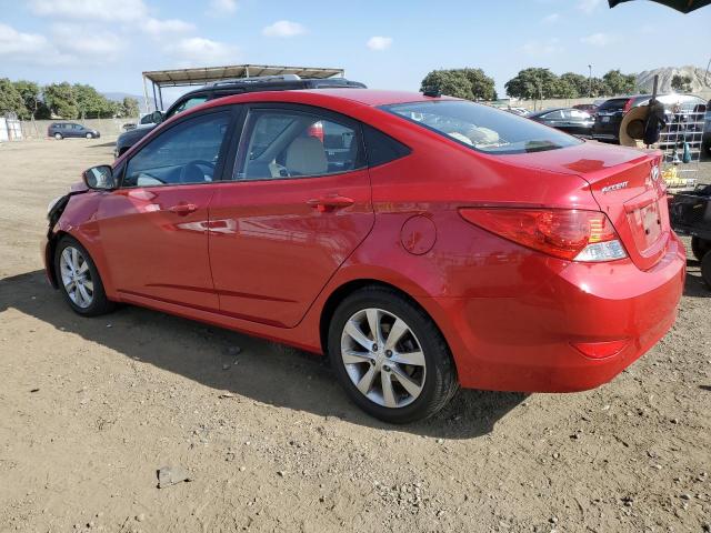 KMHCU4AE9CU049791 - 2012 HYUNDAI ACCENT GLS RED photo 2