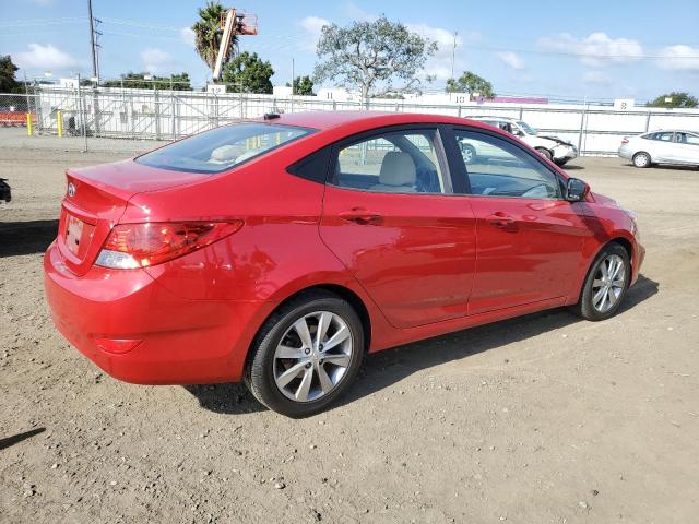 KMHCU4AE9CU049791 - 2012 HYUNDAI ACCENT GLS RED photo 3