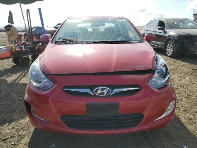 KMHCU4AE9CU049791 - 2012 HYUNDAI ACCENT GLS RED photo 5