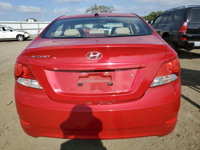 KMHCU4AE9CU049791 - 2012 HYUNDAI ACCENT GLS RED photo 6