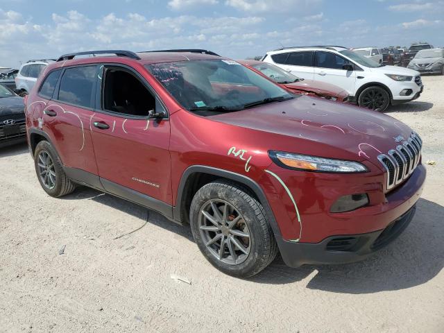 1C4PJLAB3HW547561 - 2017 JEEP CHEROKEE SPORT MAROON photo 4