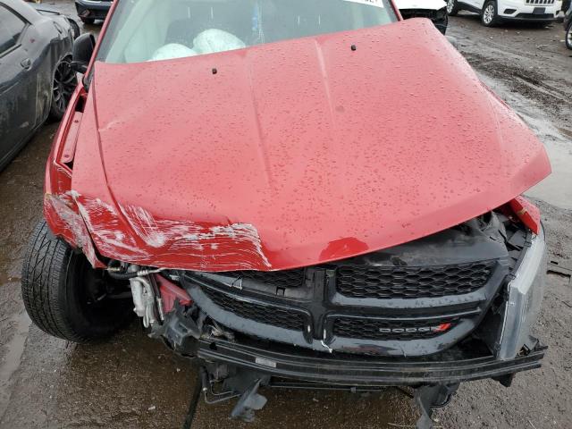 3C4PDCAB0JT444357 - 2018 DODGE JOURNEY SE RED photo 11