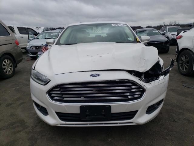 3FA6P0LU1ER126918 - 2014 FORD FUSION SE HYBRID WHITE photo 5