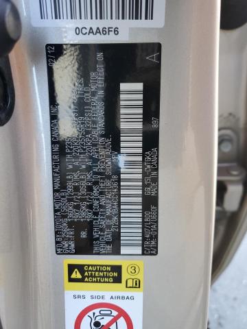 2T2BK1BA4CC143618 - 2012 LEXUS RX 350 GOLD photo 14