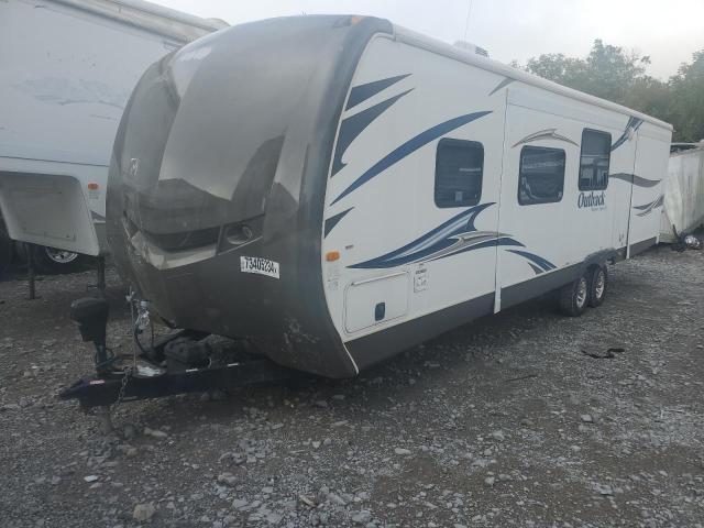 4YDT31229DB452089 - 2013 KEYSTONE OUTBACK WHITE photo 2